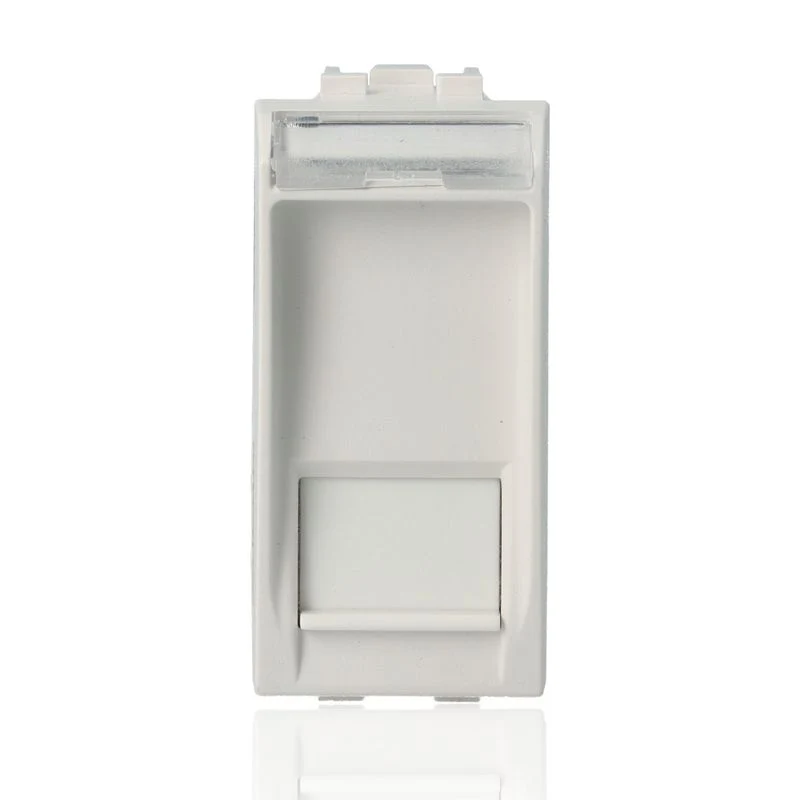 BTICINO N4279C6A - Connettore Rj45 Categoria 6A Stp, Completi Di Targhetta Identificativa E Portello Antipolvere - Biacno - LivingLight