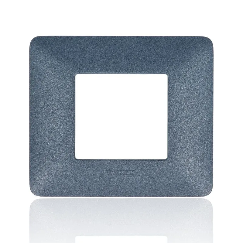 BTICINO AM4802TBM - Placca 2 Moduli - Blu Mercurio - Materiale Tecnopolimero - Matix