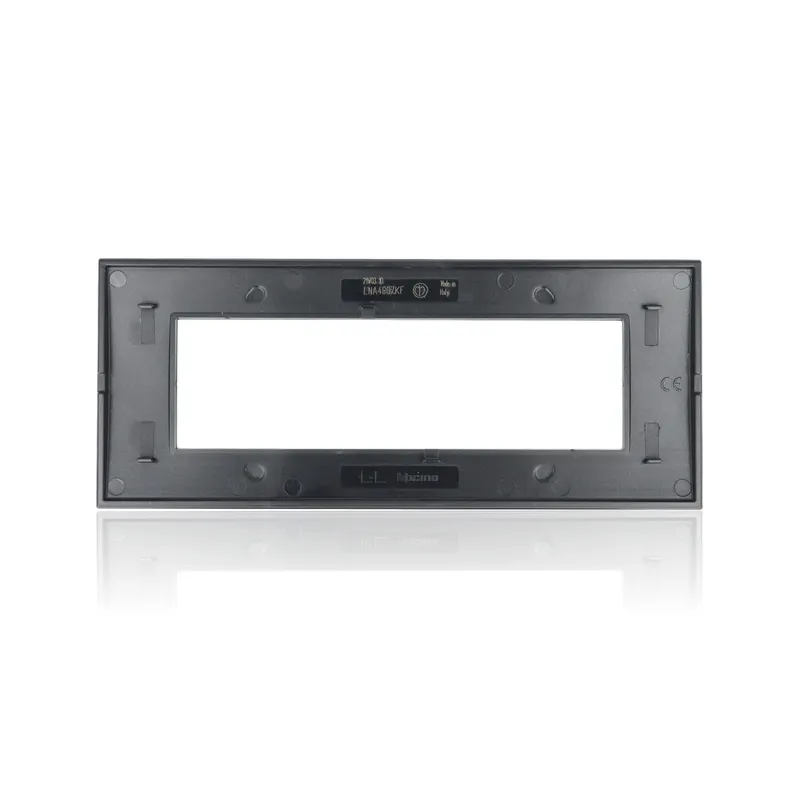 BTICINO LNA4807KF - Placca Quadra 7 Moduli - Fumo Di Londra - LivingLight
