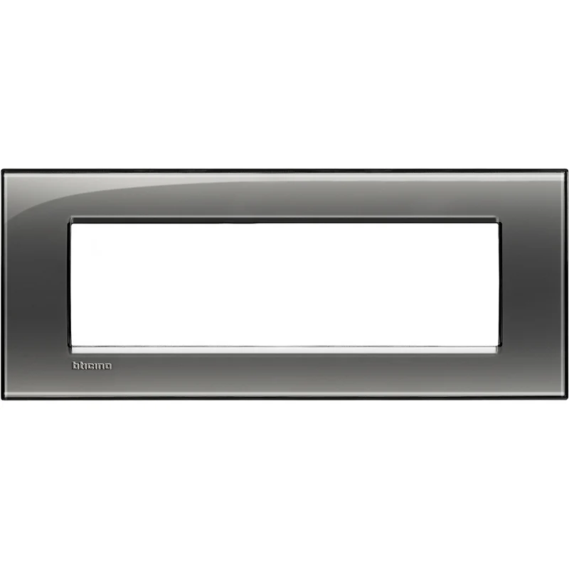 BTICINO LNA4807KF - Placca Quadra 7 Moduli - Fumo Di Londra - LivingLight