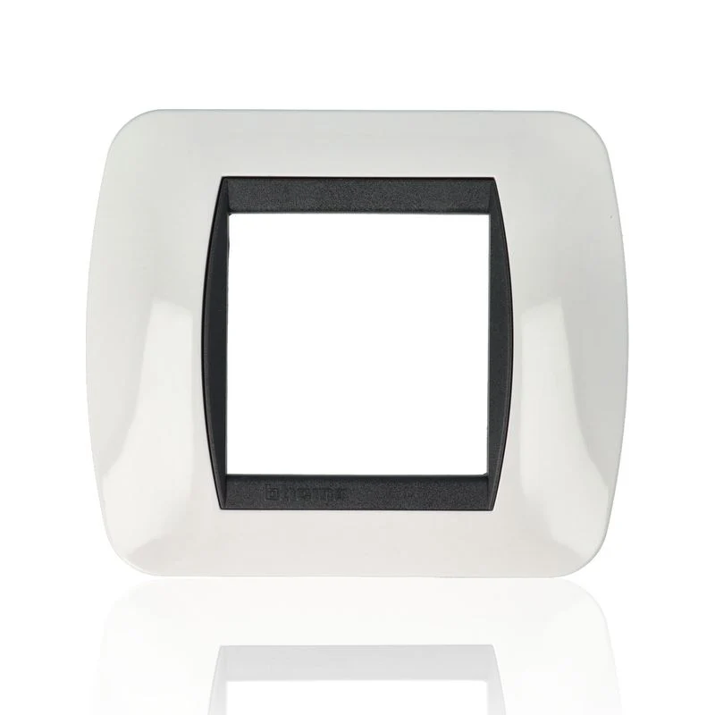 BTICINO L4802PB - Placca 2 Moduli - Bianco - LivingLight