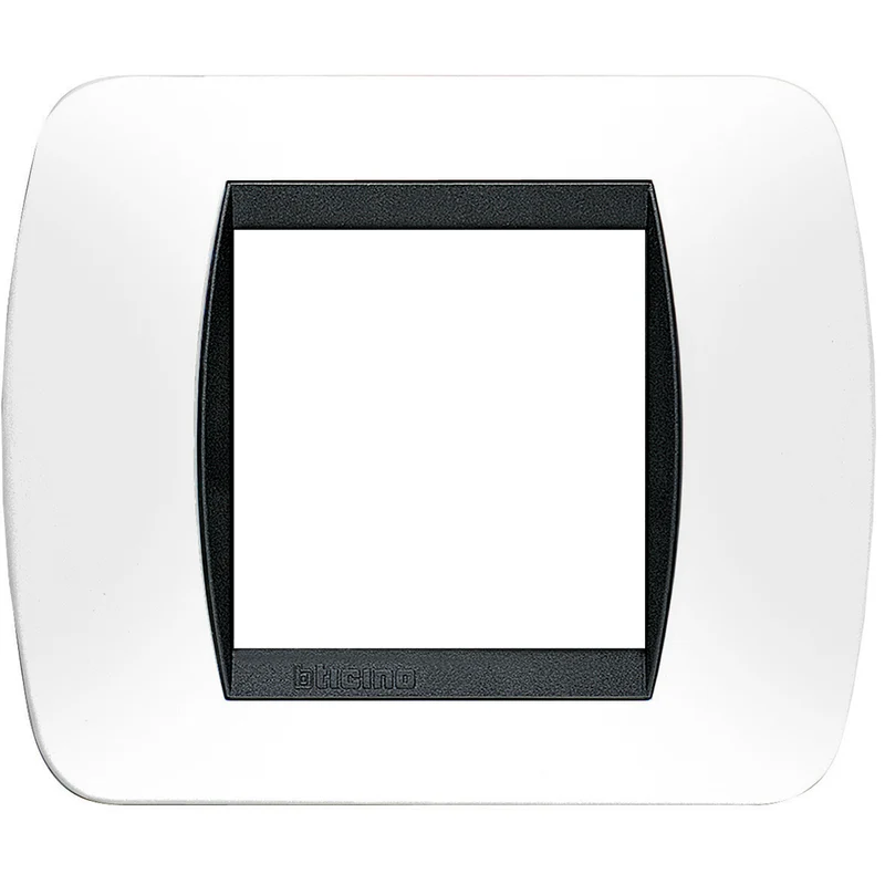 BTICINO L4802PB - Placca 2 Moduli - Bianco - LivingLight