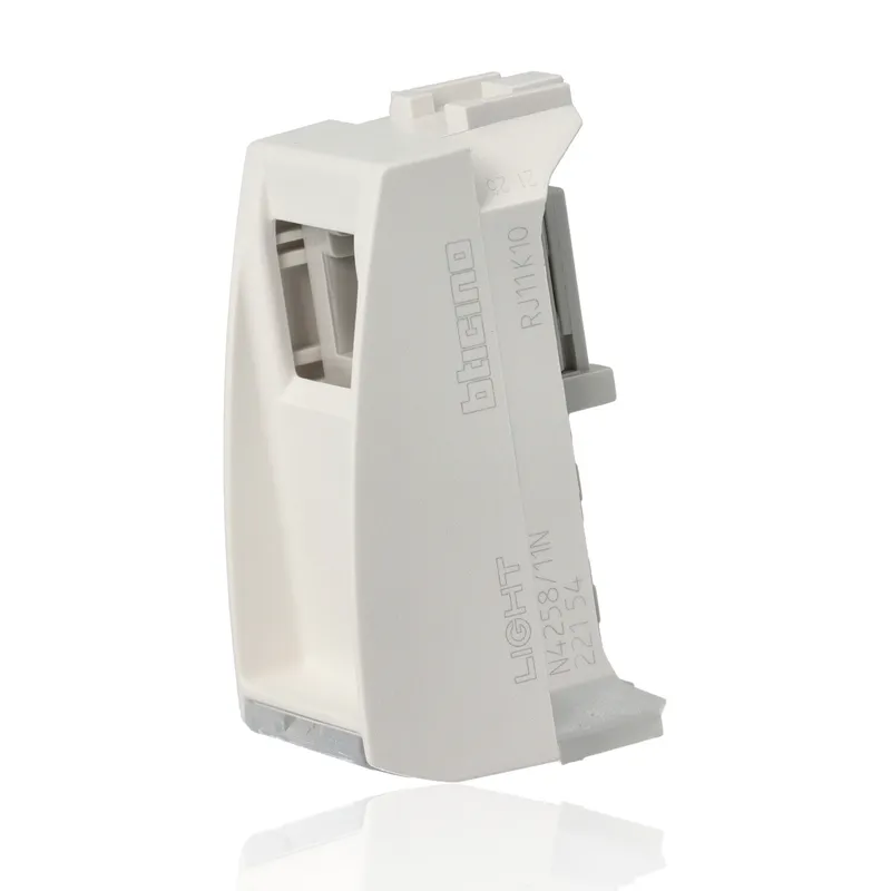 BTICINO N4258/11N - Connettore Rj12 K10 - Bianco - LivingLight