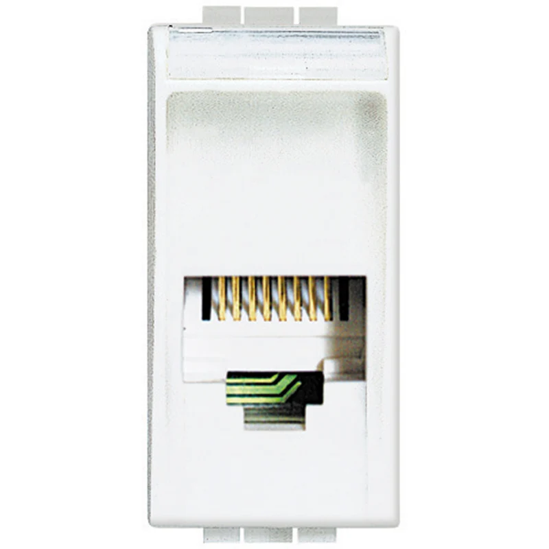 BTICINO N4258/11N - Connettore Rj12 K10 - Bianco - LivingLight