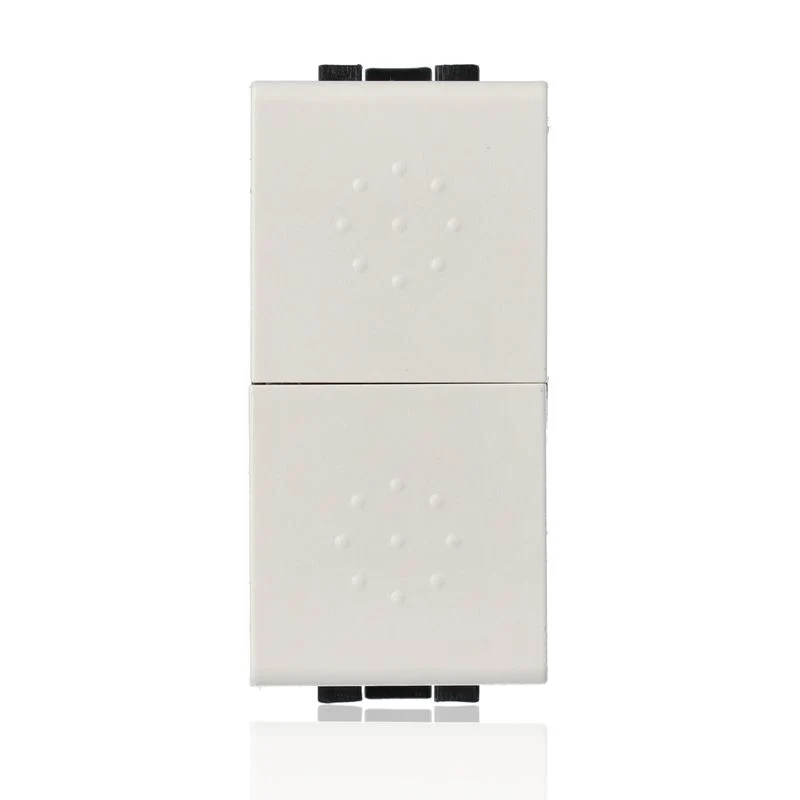 BTICINO N4036 - Pulsante Doppio (1P/No)+(1P/No) 10A - Bianco - LivingLight