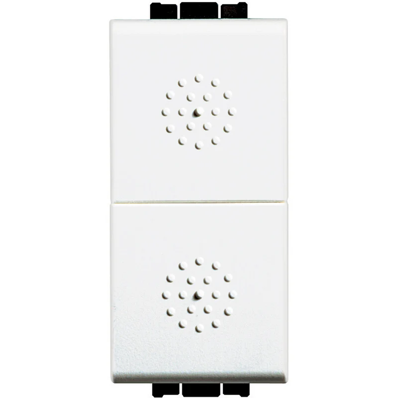 BTICINO N4036 - Pulsante Doppio (1P/No)+(1P/No) 10A - Bianco - LivingLight