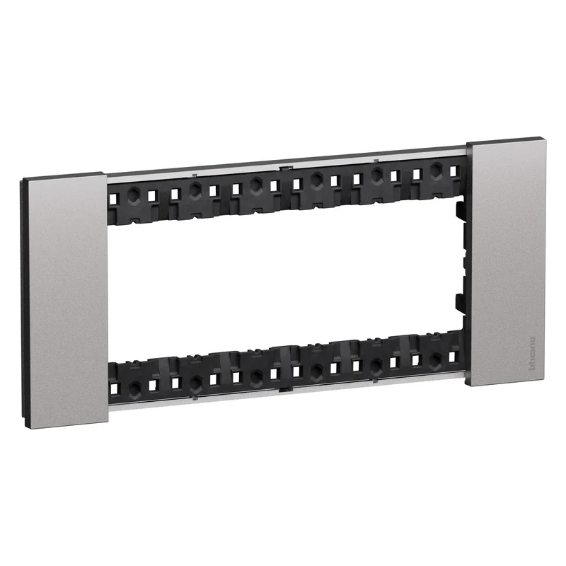 BTICINO KA4806KS - Placca Living Now 6 Moduli Steel Zama Serie Civile
