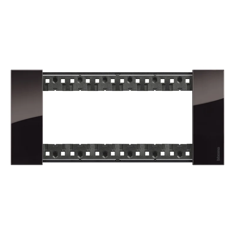 BTICINO KA4806DG - Placca Living Now 6 Moduli Notte Plastica Bimaterica
