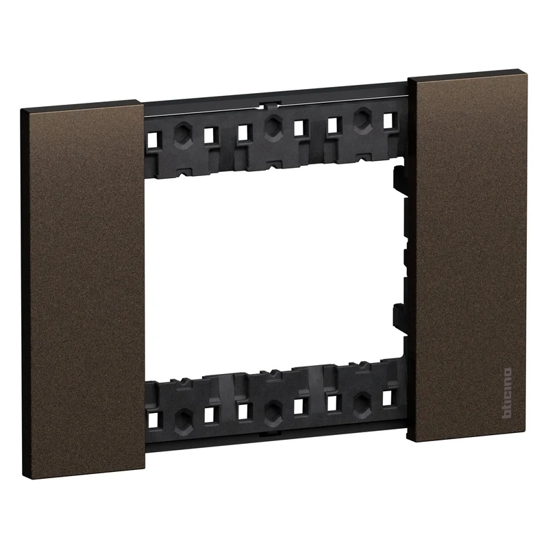 BTICINO KA4803KB - Placca Living Now 3 Moduli Bronze Zama Serie Civile
