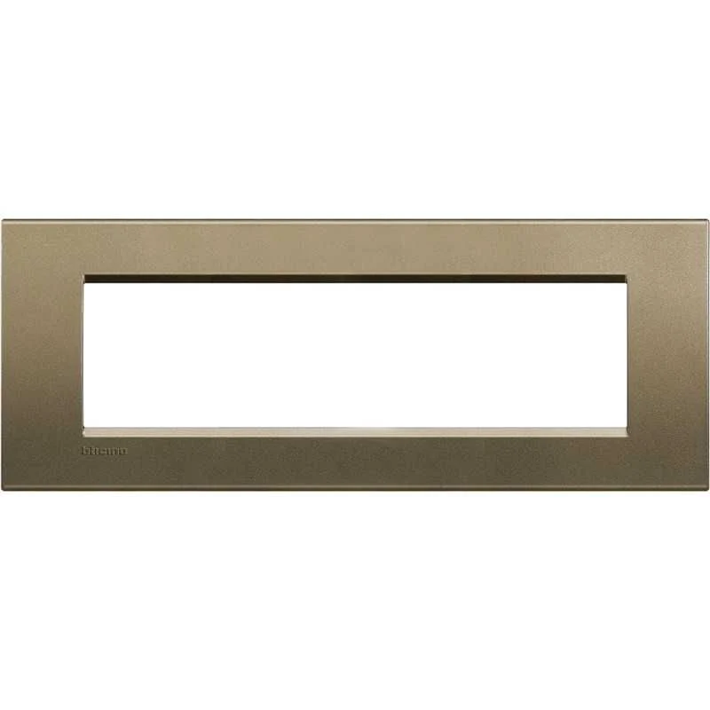 BTICINO LNA4807SQ - Placca 7 Posti Quadra - Square - LivingLight