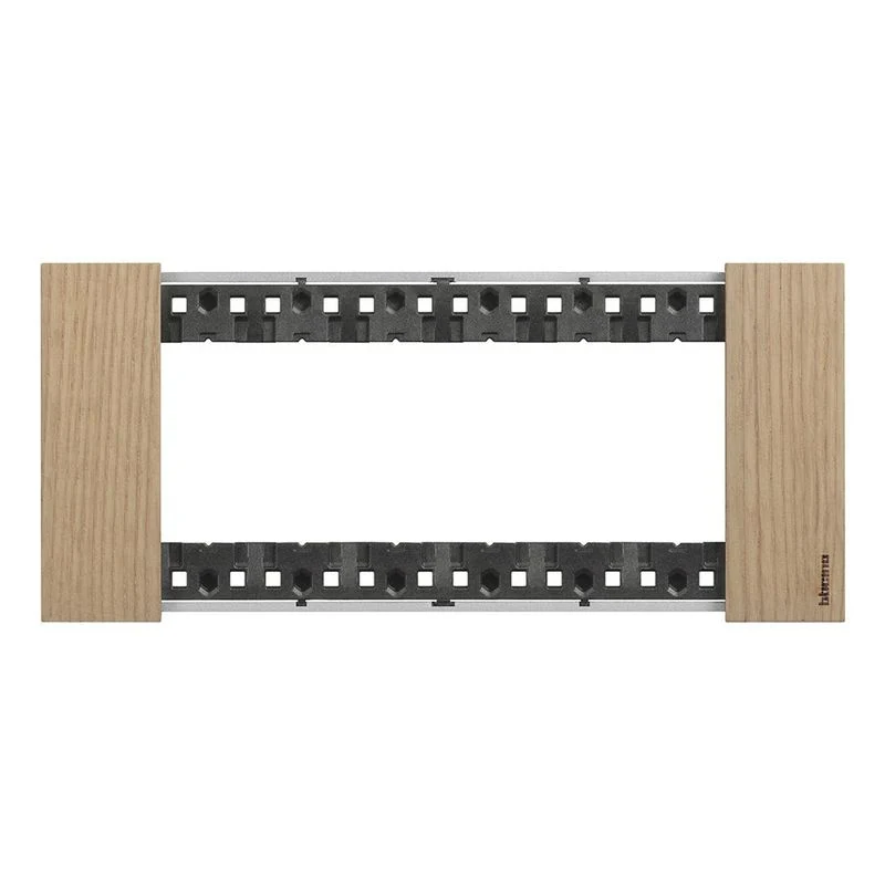 BTICINO KA4806LM - Placca Rovere 6 posti legno