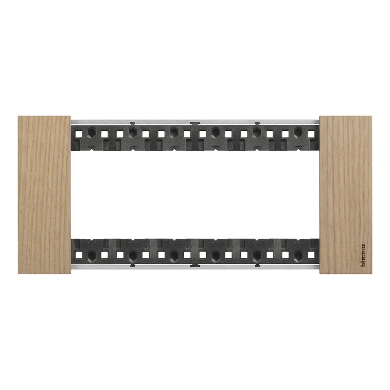 BTICINO KA4806LM - Placca Rovere 6 posti legno