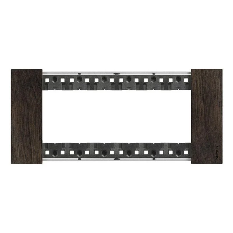 BTICINO KA4806LG - Placca Noce Bticino Living Now 6 posti legno