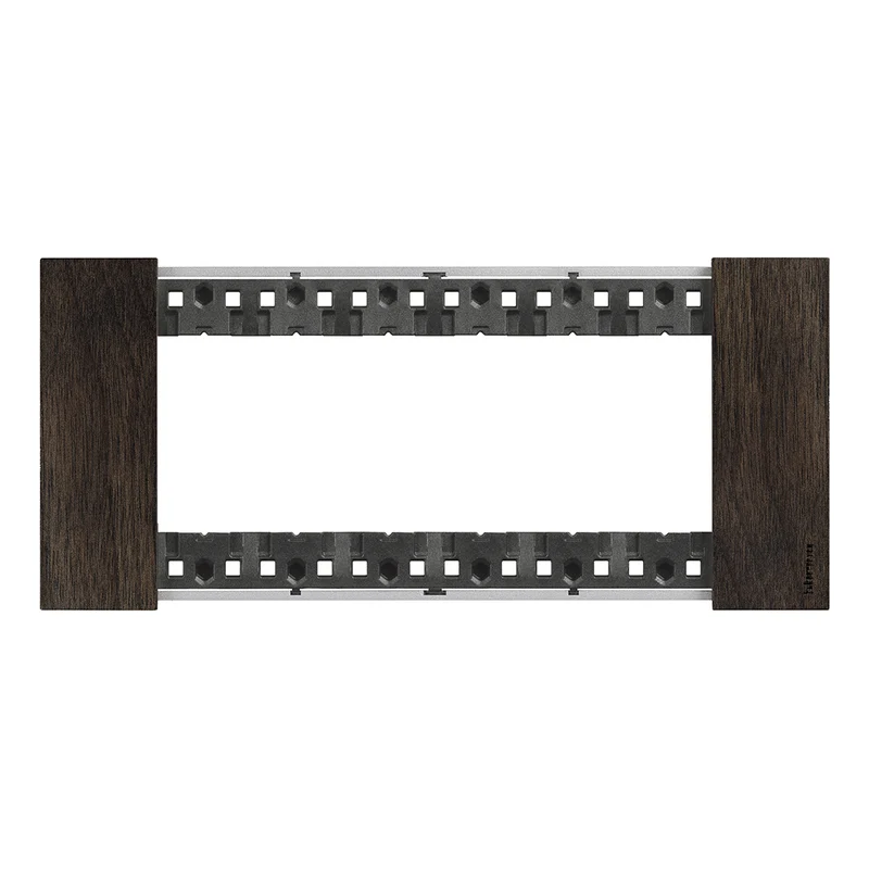 BTICINO KA4806LG - Placca Noce Bticino Living Now 6 posti legno