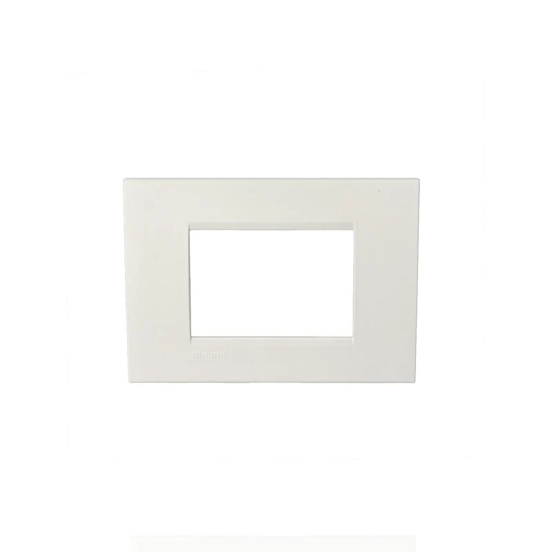 BTICINO LNA4803BI_BOX - 10 pezzi - Placca Quadra 3 Moduli - Bianca - LivingLight