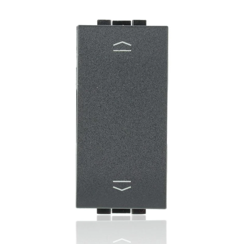 BTICINO L4027N_BOX - 10 pezzi - Commutatore Doppio Tasto (1-0-2) 16A 250 Vac - Antracite - LivingLight