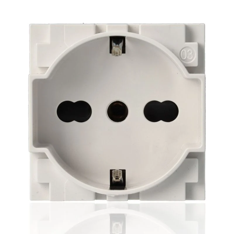 BTICINO KW4140A16_BOX - 10 pezzi - Presa Standard Tedesco E Bipasso 10/16A 250 V Ac - Bianco - Now