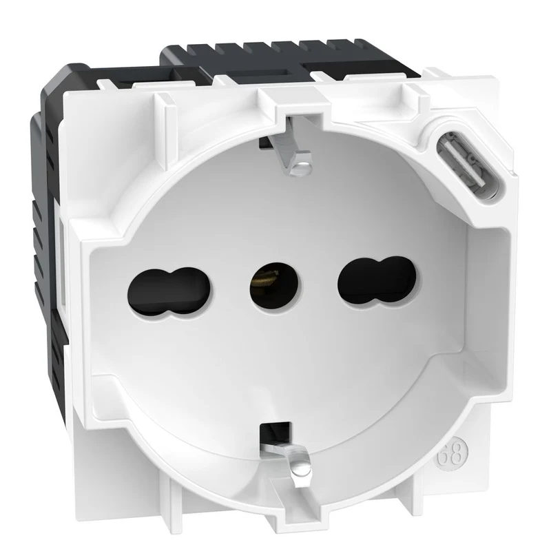Bticino Living Now Presa standard Italia P40 con caricatore USB integrato bianco KW4140A16USB