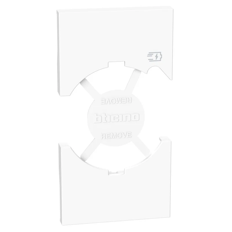 Cover per presa standard Italia P40 + USB - Bianca KW68