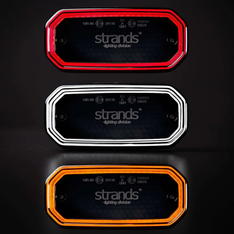 Luci di segnalazione Strands FOR9T SCALE in bianco, rosso o ambra