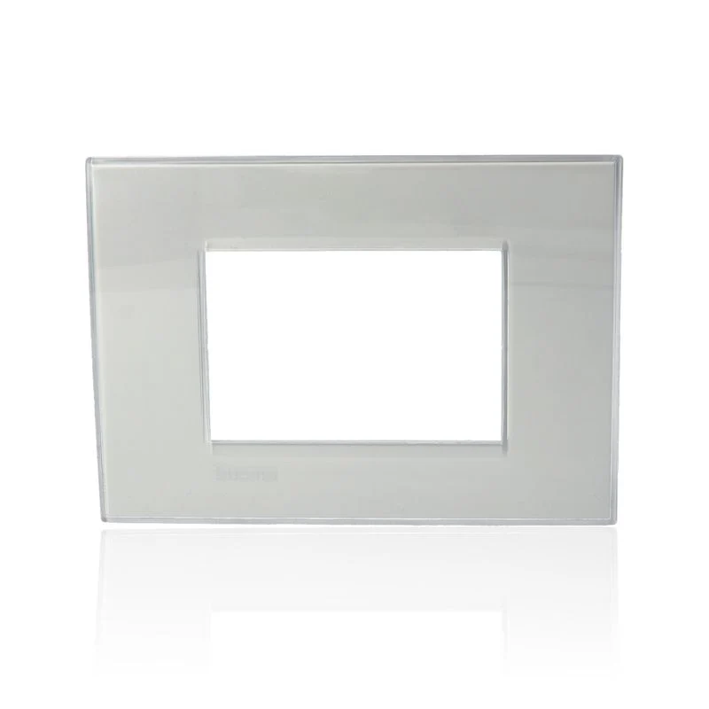 BTICINO LNA4803KG - Placca Quadra 3 Moduli - Grigio Ghiaccio - LivingLight