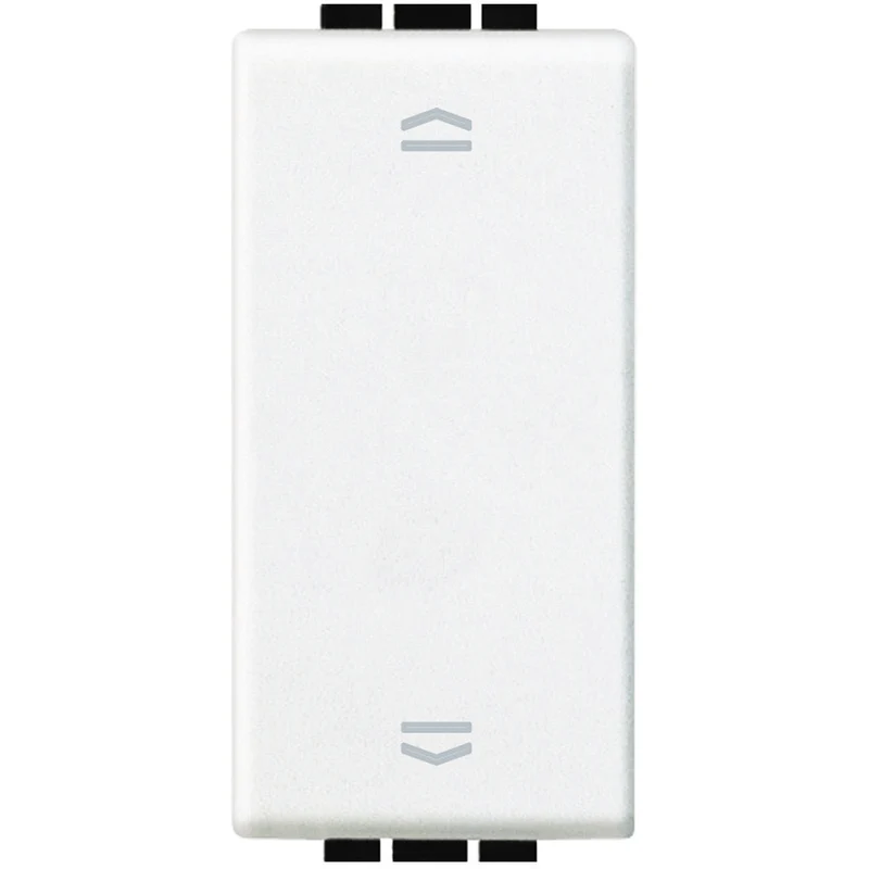 BTICINO N4037N - Pulsante Doppio (1P/No)+(1P/No) Interbloccato 10A 250 Vac - Bianco - LivingLight