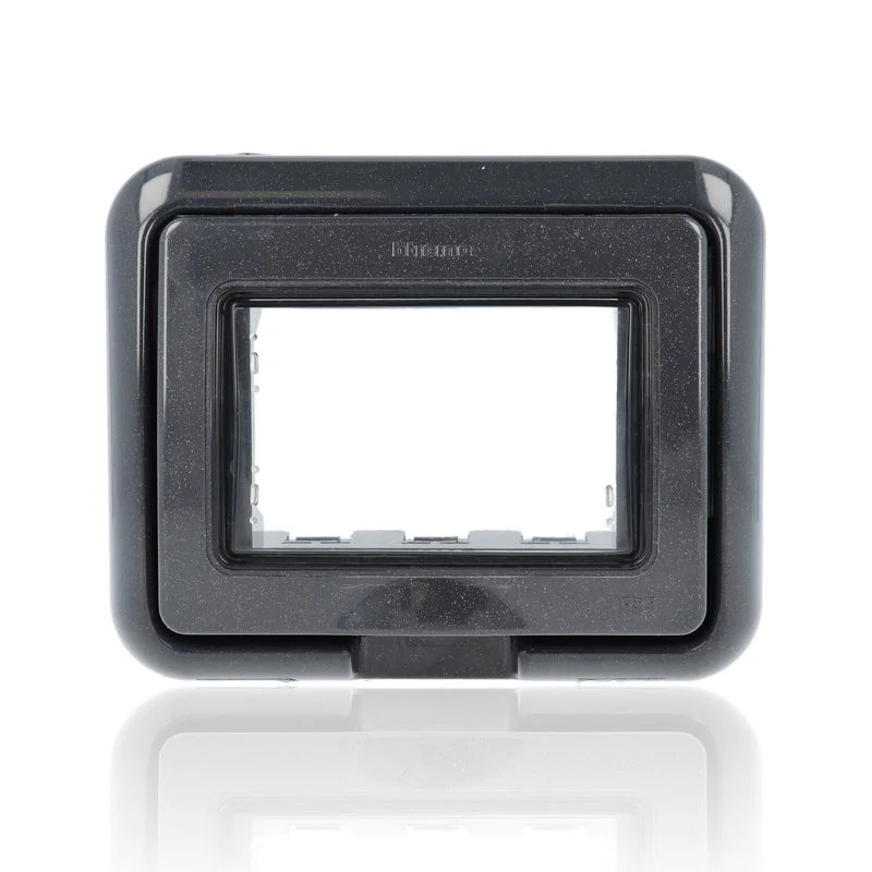 BTICINO 24603L - Coperchio Ip55 Da Incasso, Per Scatola 503E Di 3 Moduli O Luna, Antracite - LivingLight