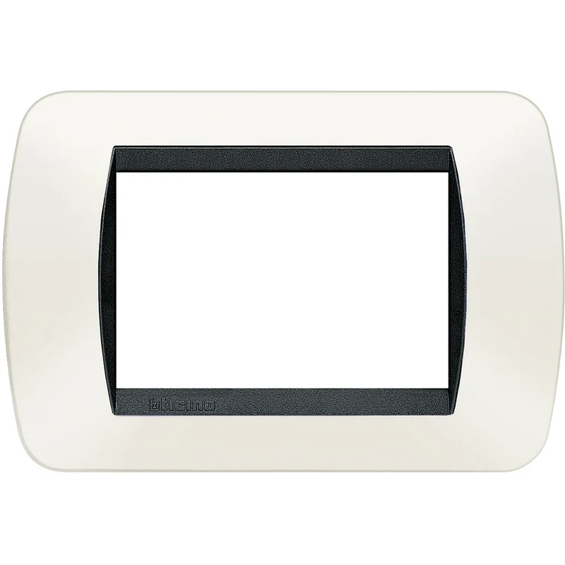 BTICINO L4803PB - Placca 3 Moduli - Bianco - LivingLight