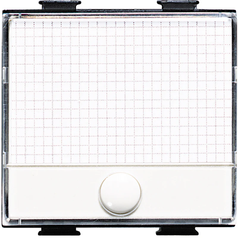 BTICINO AM5008 - Pulsante 1P No 250V Ac 10A Con Targa Portanome Illuminabile - Bianco - Matix
