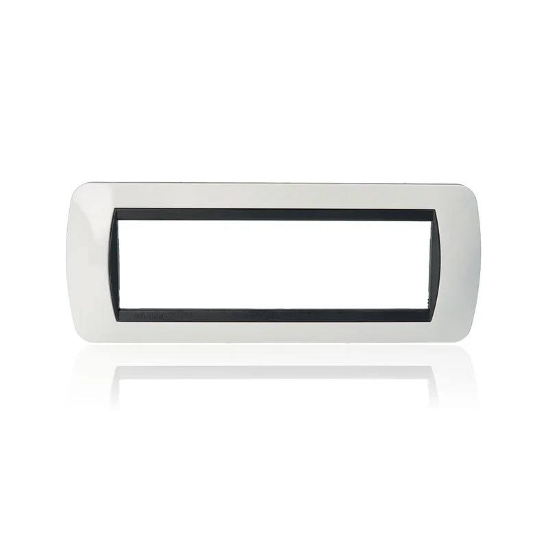 BTICINO L4807PB - Placca 7 Moduli - Bianco - LivingLight