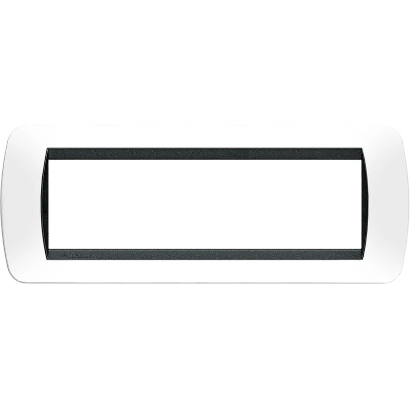 BTICINO L4807PB - Placca 7 Moduli - Bianco - LivingLight
