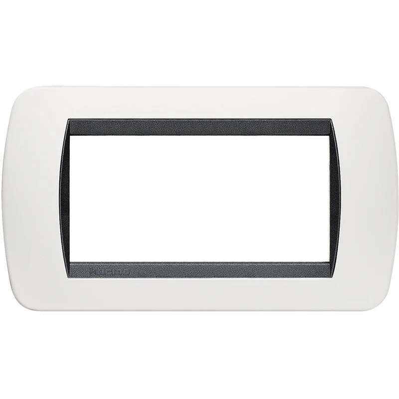 BTICINO L4804PB - Placca 4 Moduli - Bianco - LivingLight