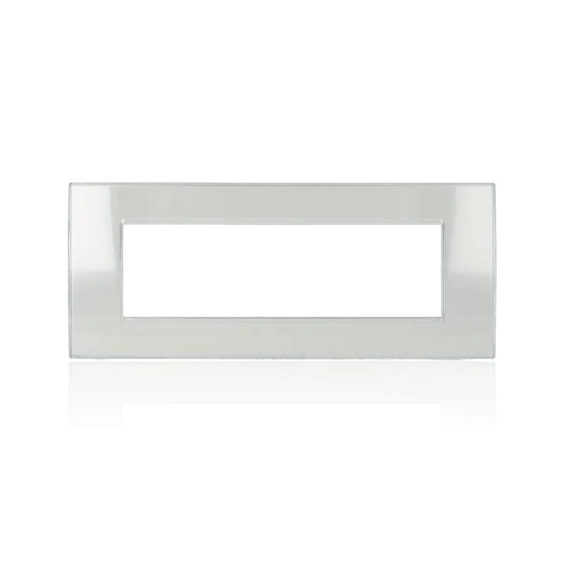 BTICINO LNA4807KG - Placca Quadra 7 Moduli - Grigio Ghiaccio - LivingLight