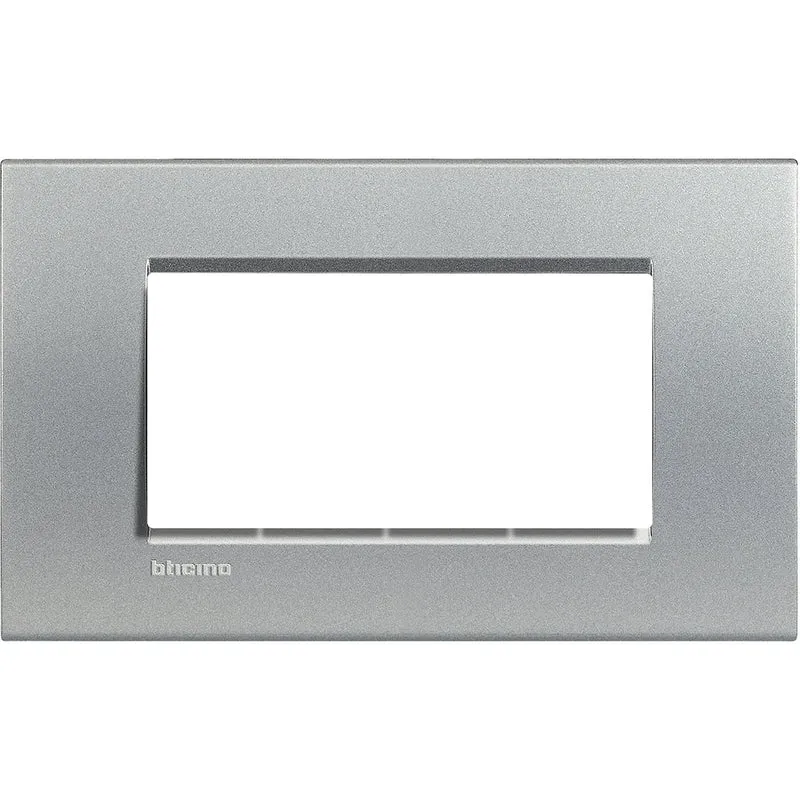 BTICINO LNA4804TE - Placca Quadra 4 Moduli - Tech - LivingLight