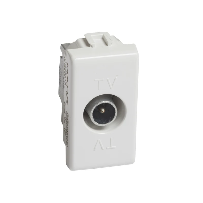 BTICINO AM5202P14 - Presa Coassiale Passante, Attenuazione 14Db - Bianco - Matix