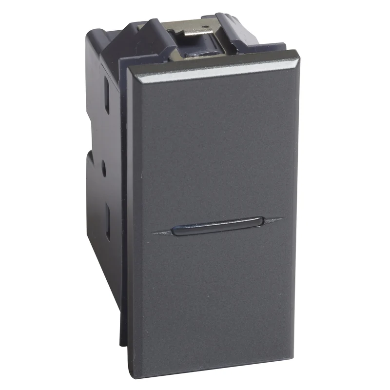 BTICINO HS4001N - Interruttore 1P 10 Ax 250 Vac - Assiale - Illuminabile - Antracite - Axolute