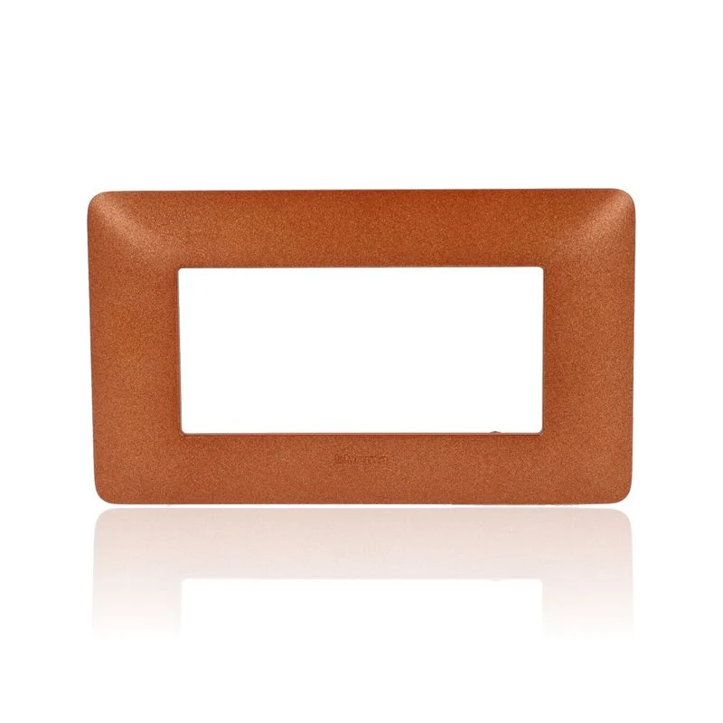 BTICINO AM4804TRT - Placca 4 Moduli - Rosso Terra - Materiale Tecnopolimero - Matix