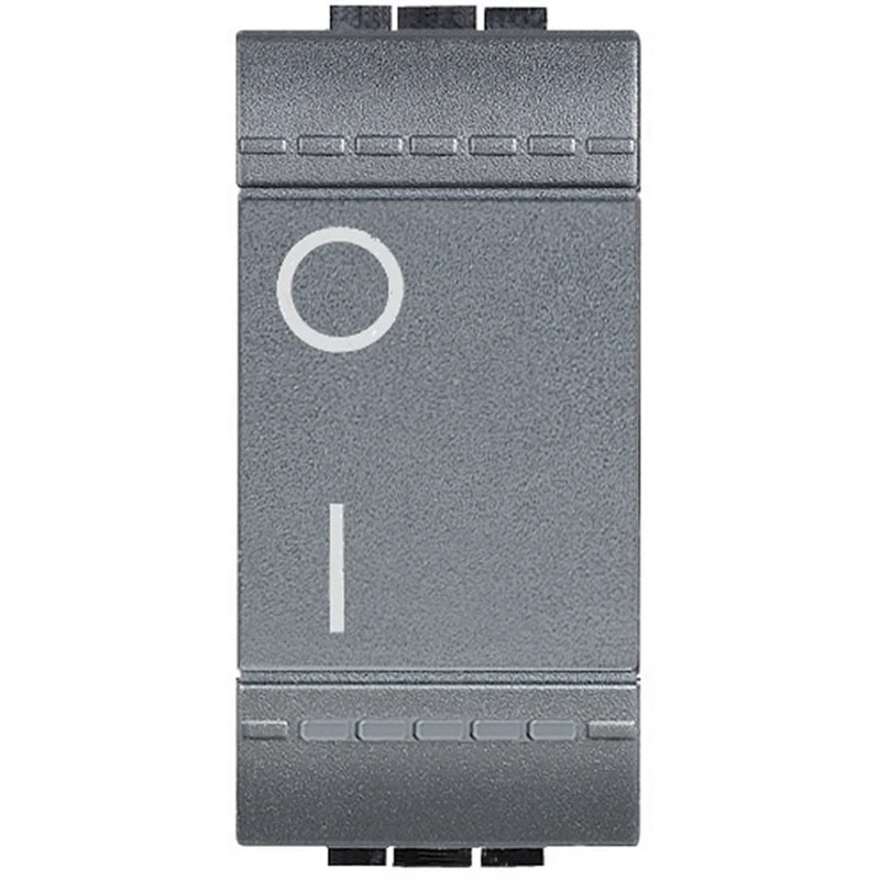 BTICINO L4002N - Interruttore 2P 16 Ax 250 Vac - Antracite - LivingLight
