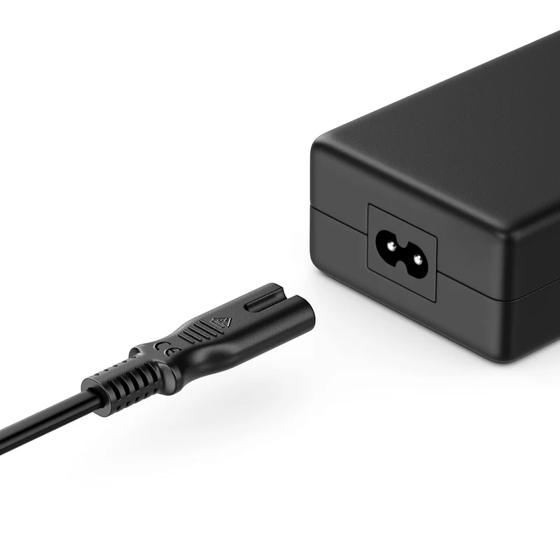 2m Cavo di Alimentazione Elettrico Spina Tipo C Europlug a Presa C7 Cavo Euro per Piccoli Elettrodomestici Euro 8 TV Blu-Ray Alimentatori - Nero