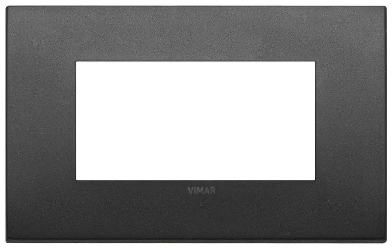 VIMAR 19954.01 - Placca Arké Fit 4 Moduli Metallo Grafite Matt