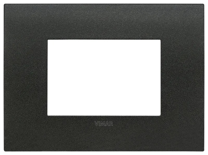 VIMAR 19953.01 - Placca Arké Fit 3 Moduli Metallo Grafite Matt