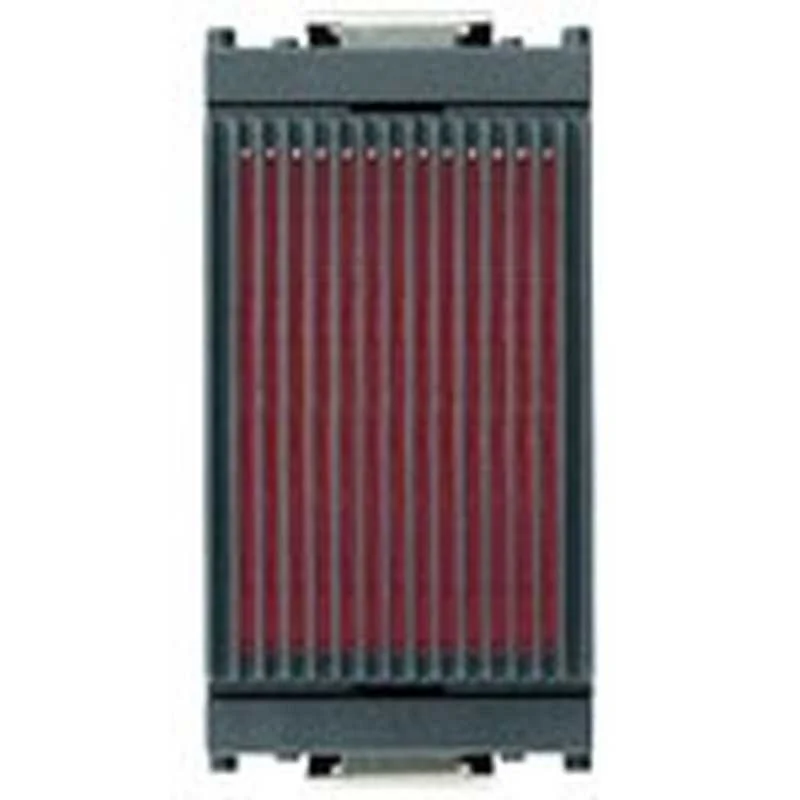 VIMAR 16431.R - Spia Diffusore Rosso Grigio Lampada Siluro O 6,3X28