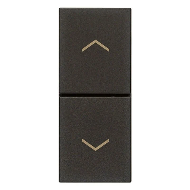 VIMAR 30062.G - Due pulsanti interbl. NO+NO 10A nero