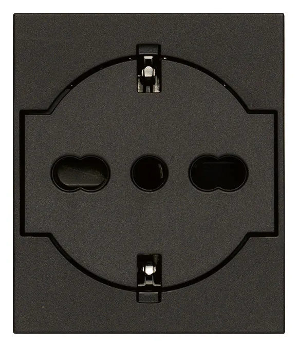 VIMAR 30211.G - Presa 2P+T P40 Universale A Filo Nero