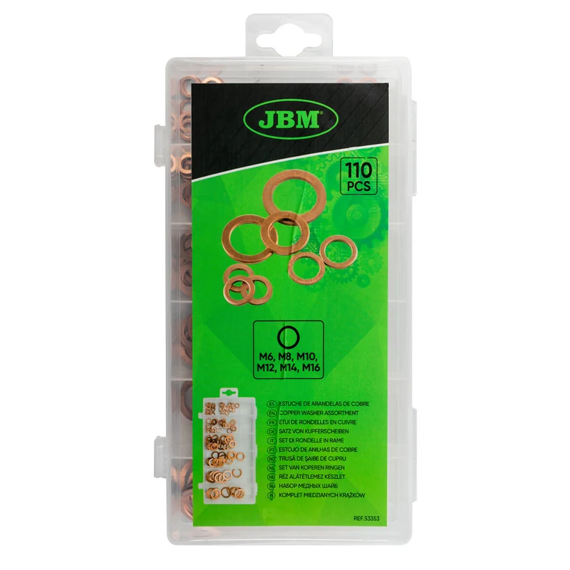 ASSORTIMENTO DI RONDELLE IN RAME 53353 JBM