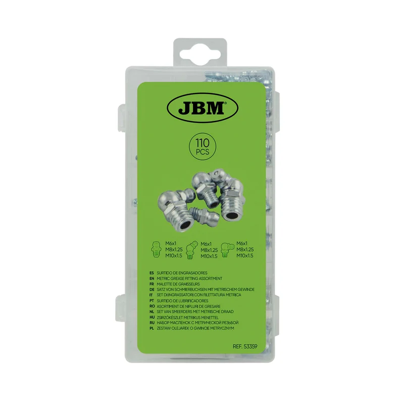 SET DI INGRASSATORI CON FILETTATURA METRICA 53359 JBM