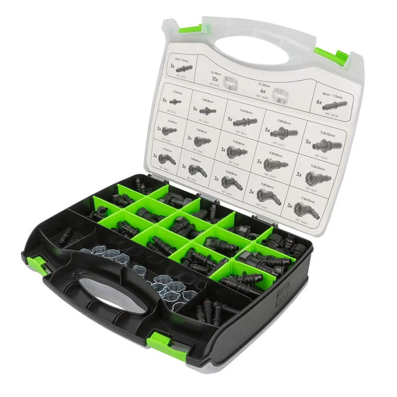 SET DI RACCORDI E TUBI PER CARBURANTE (95 PEZZI) 54390 JBM