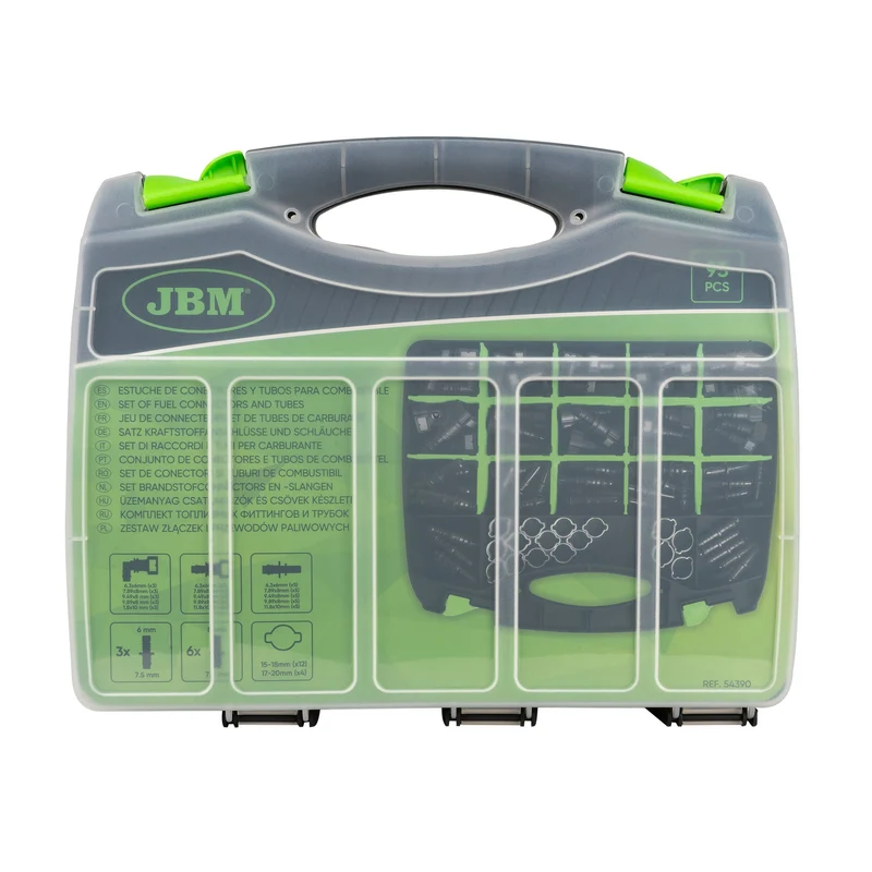 SET DI RACCORDI E TUBI PER CARBURANTE (95 PEZZI) 54390 JBM