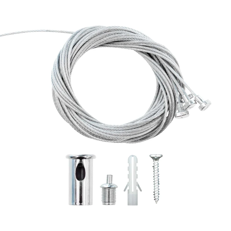SET DI PLAFONIERE ESAGONALI A LED JBM 54805 2430x4835mm con supporto e telaio metallico e kit pendini SERIE619
