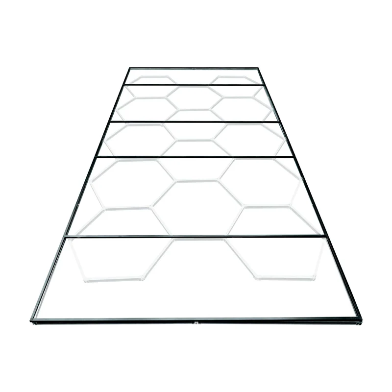 SET DI PLAFONIERE ESAGONALI A LED JBM 54805 2430x4835mm con supporto e telaio metallico e kit pendini SERIE619
